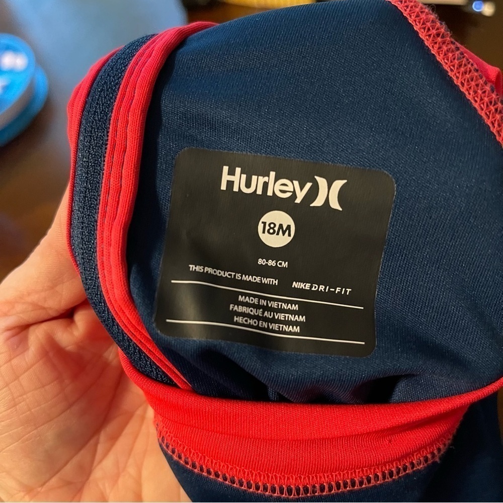 Hurley | Long Sleeve Rash Guard Coverall | 18 mo - Picture 3 of 5